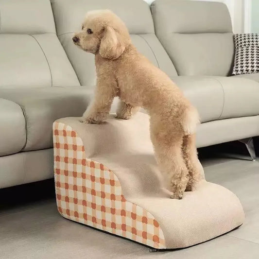 2 Steps Pet Staircase Dog Slope Ladder Anti-slip Detachable Stable And Non-collapsing Memory Foam Rebound Washable Sofa Steps