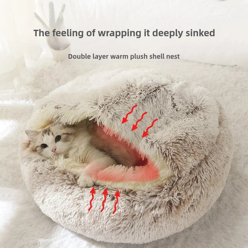 Calming Dog Bed – Soft Anti-Anxiety Plush Pet Bed
