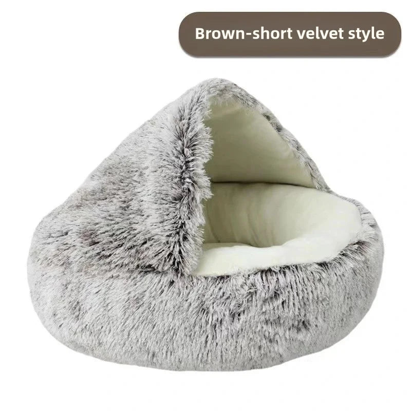 Calming Dog Bed – Soft Anti-Anxiety Plush Pet Bed