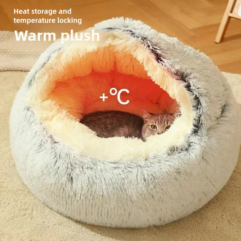Calming Dog Bed – Soft Anti-Anxiety Plush Pet Bed