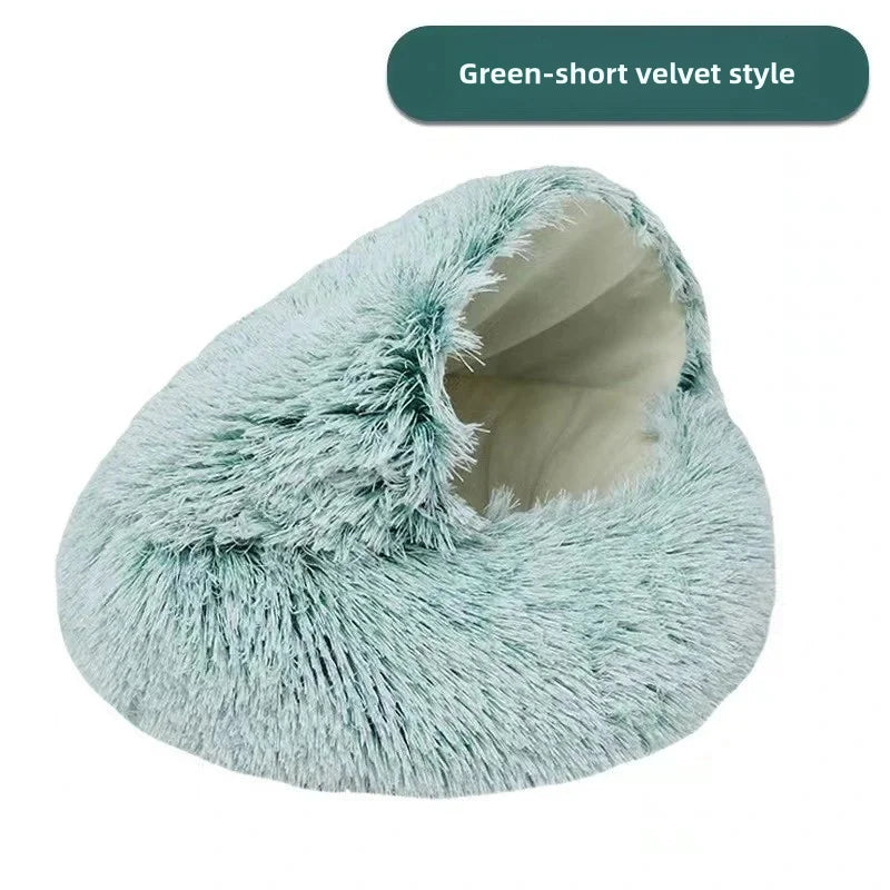 Calming Dog Bed – Soft Anti-Anxiety Plush Pet Bed