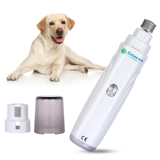 Dog Nail Grinder – USB Rechargeable Quiet Electric Trimmer for Safe, Stress-Free Pet Grooming
