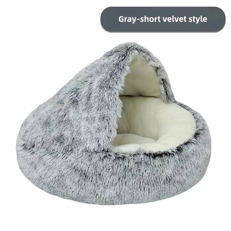 Calming Dog Bed – Soft Anti-Anxiety Plush Pet Bed