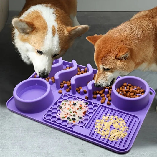 Dog Lick Mat – Slow Feeder & Anti-Anxiety Tool for Calm, Healthy & Happy Pets
