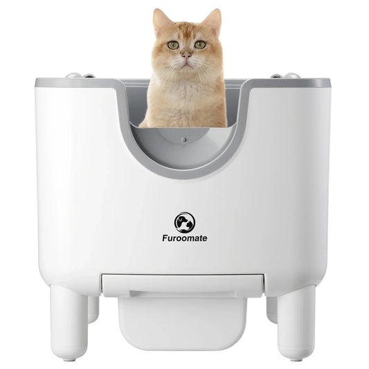 F6 Smart Self-Cleaning Cat Litter Box – Automatic Odor Control System for Effortless, Hygienic Cat Care