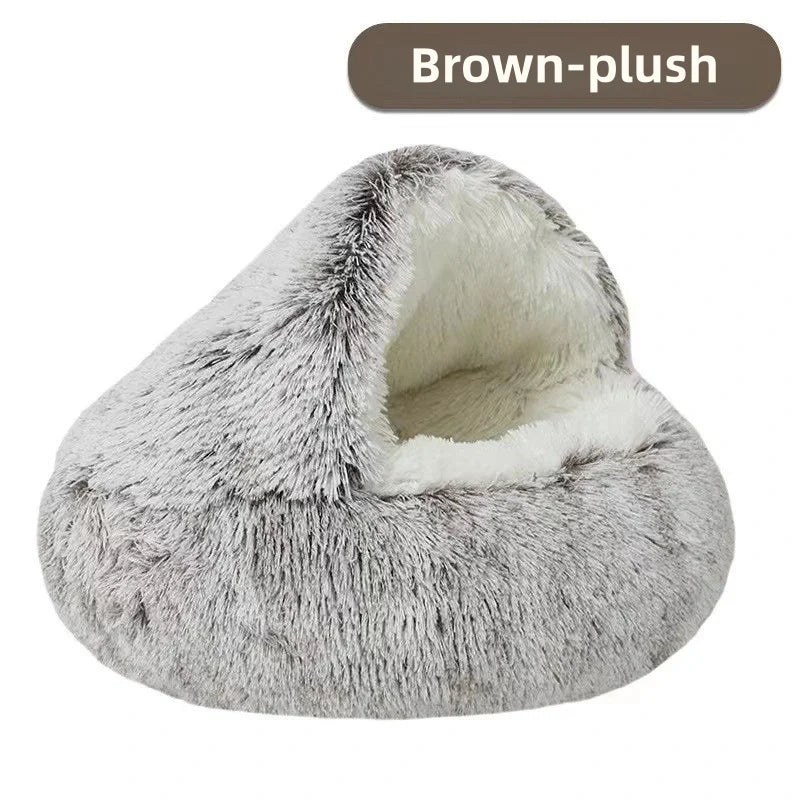 Calming Dog Bed – Soft Anti-Anxiety Plush Pet Bed