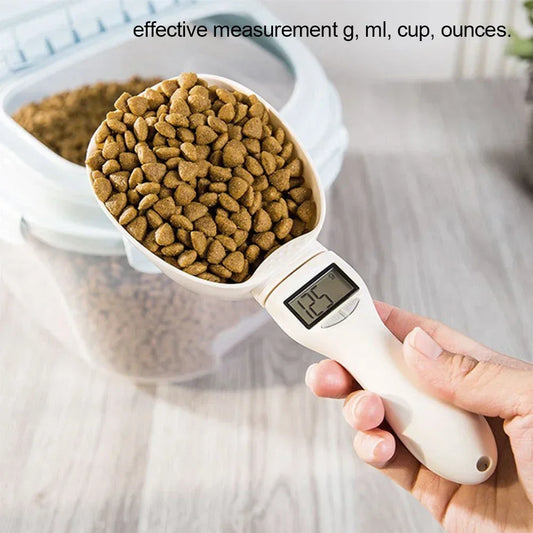 Digital Pet Food Measuring Scoop – Accurate Spoon Scale with LED Display for Smart & Healthy Feeding