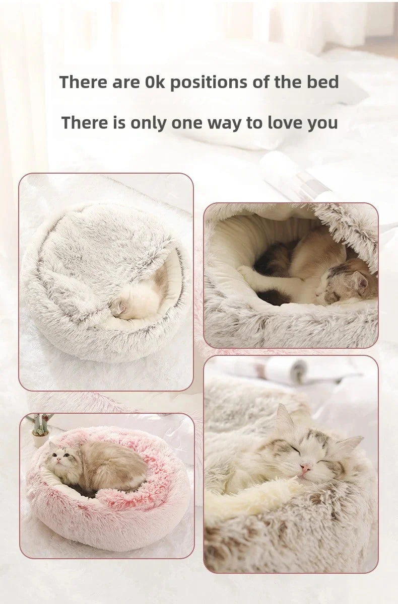 Calming Dog Bed – Soft Anti-Anxiety Plush Pet Bed